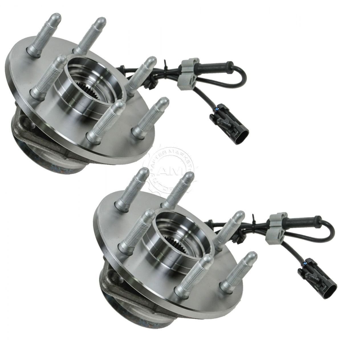 New 2 Front Wheel Hubs & Bearings Pair Set w ABS for Chevy GMC Truck