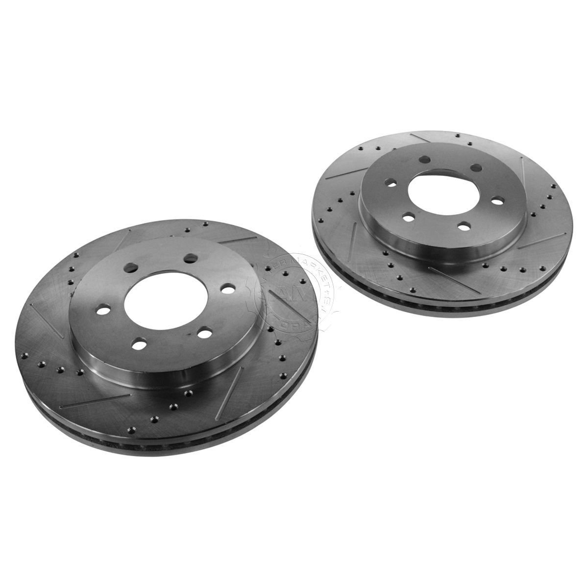 New Nakamoto Performance Drilled & Slotted Front Zinc Coated Disc Brake