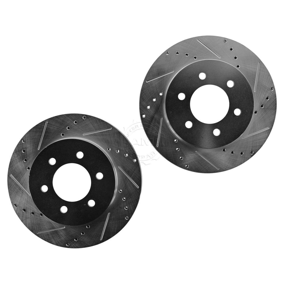 New Nakamoto Performance Drilled & Slotted Front Zinc Coated Disc Brake