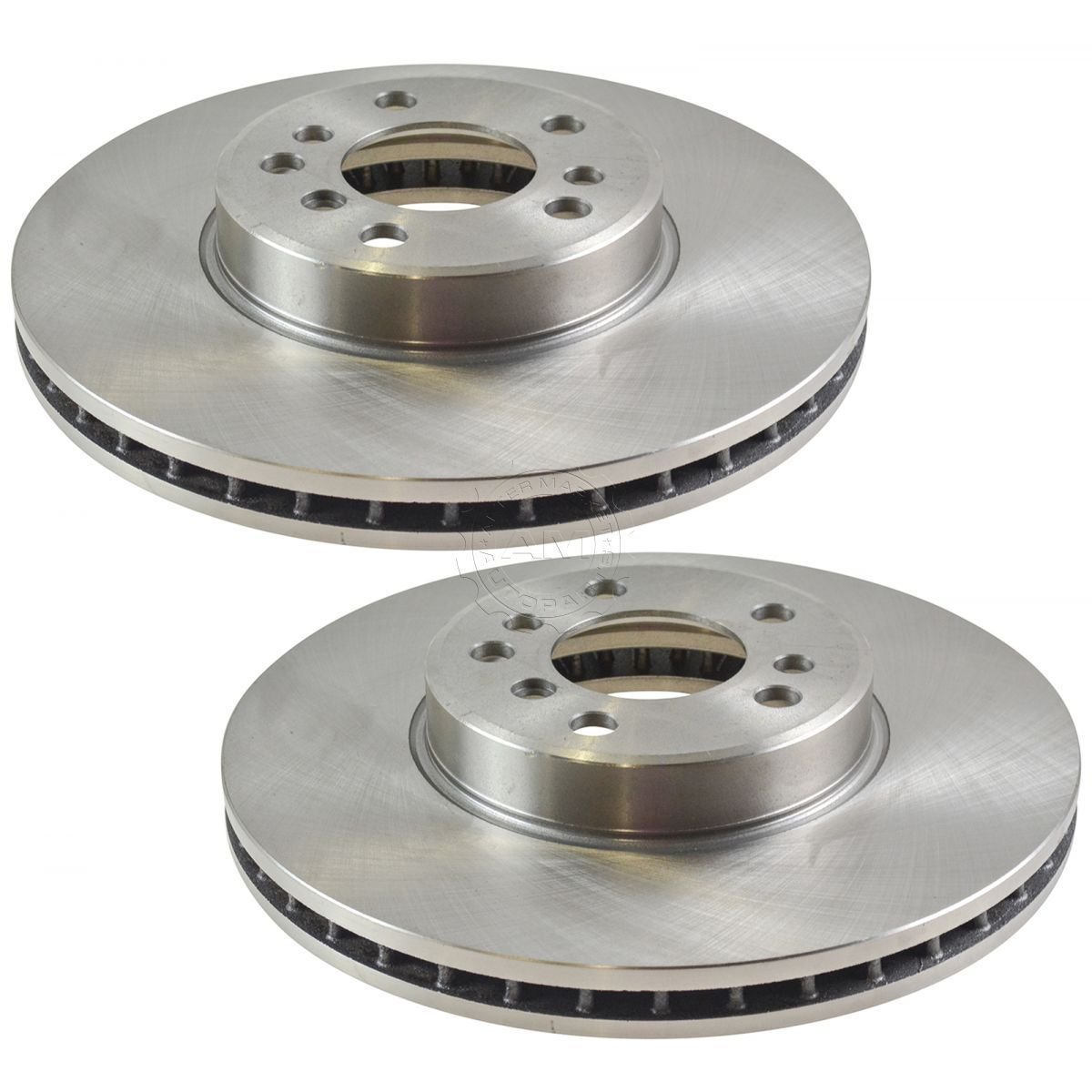 Nakamoto Front Vented Disc Brake Rotor Pair Set for 0006 BMW X5 New