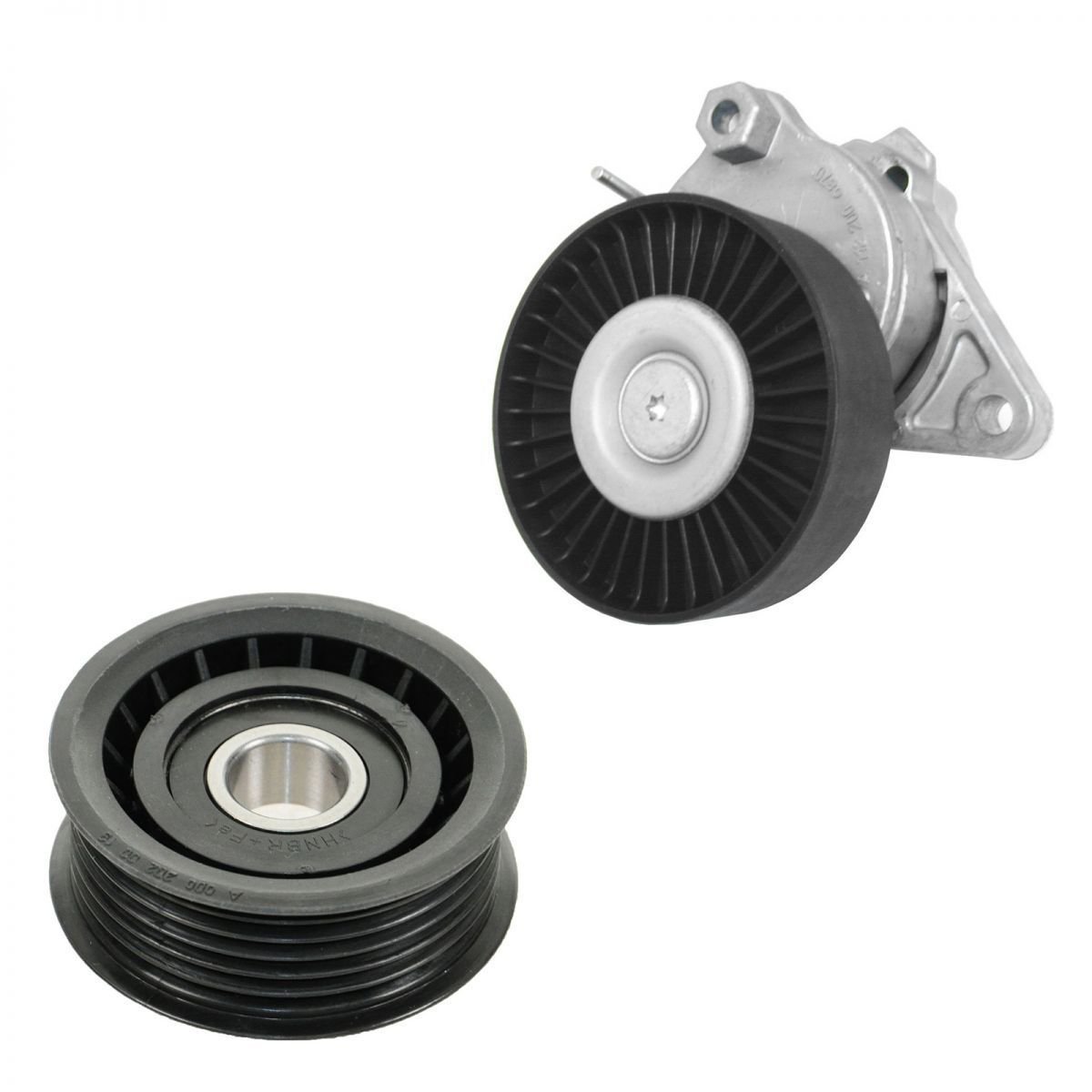 New Serpentine Belt Tensioner & Idler Pulley Kit for Chrysler Mercedes Benz