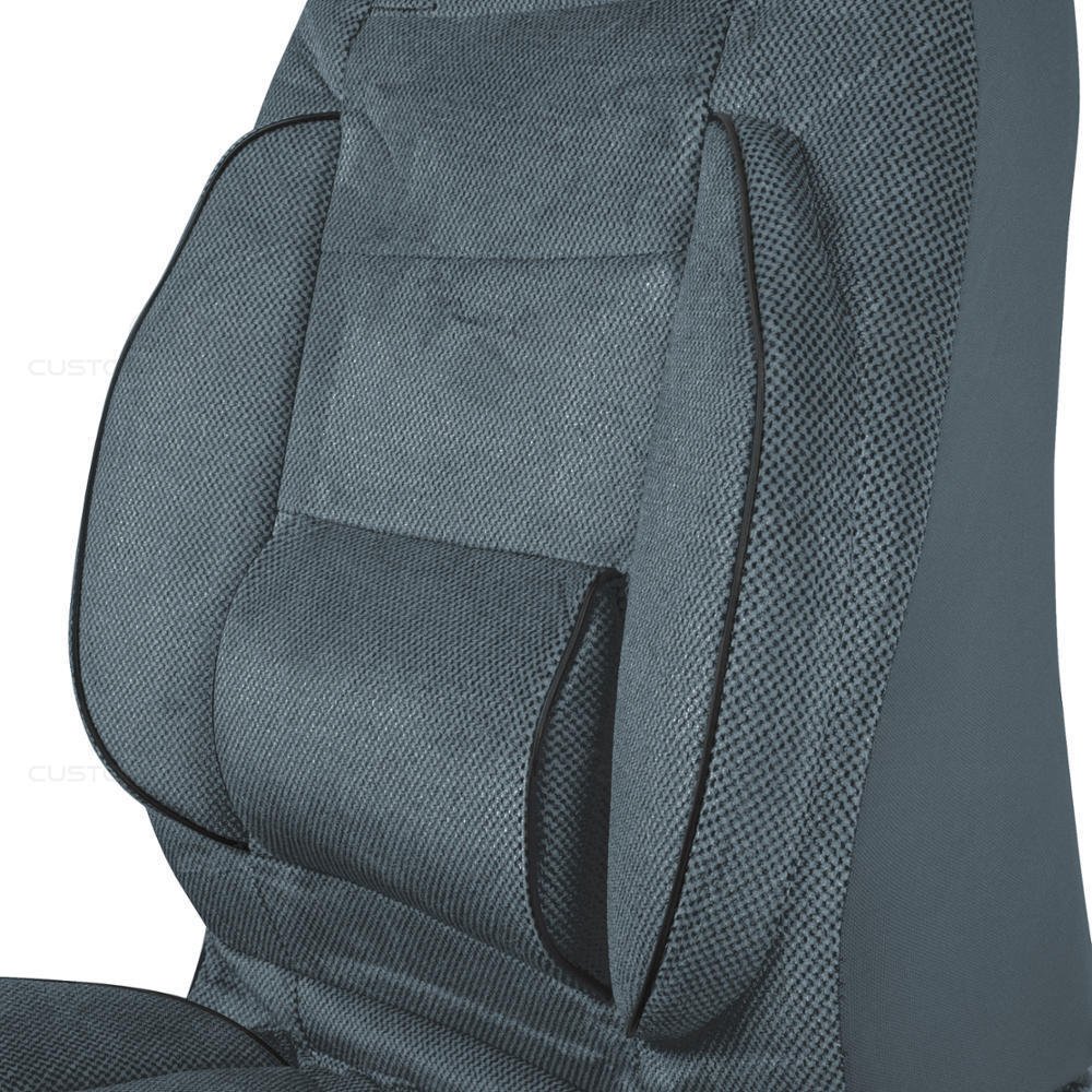 2 High Back Car Seat Covers with Built in Lumbar Support Comfort