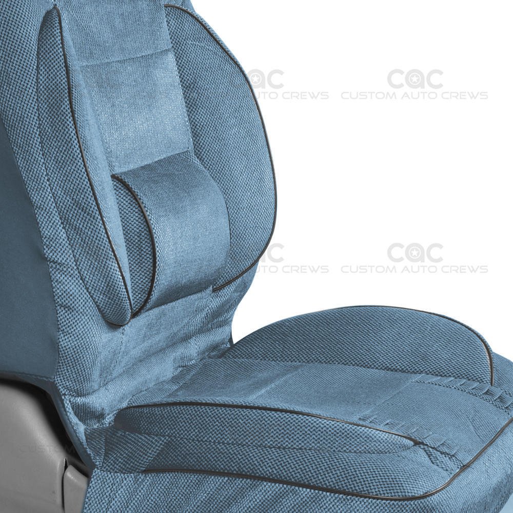 Set of 2 High Back Car Seat Covers Built in Lumbar Support Comfort