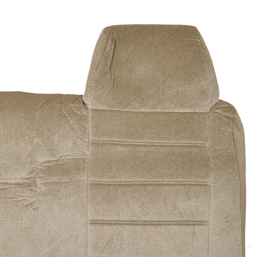 Truck Front Bench Seat Cover Beige Regal Velour Fabric Fitted