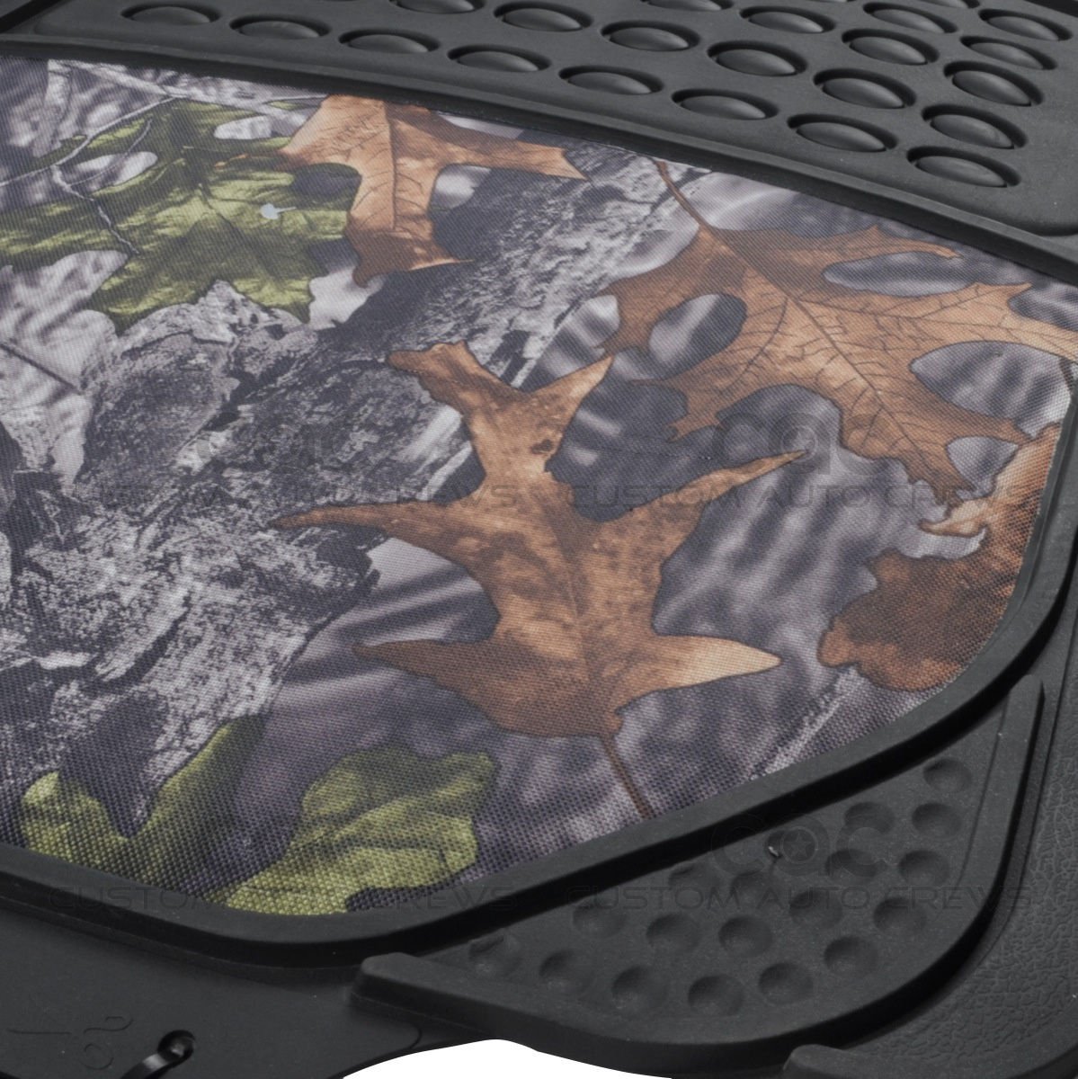 Camouflage Rubber Camo Floor Mats All Types of Weather 4 Piece Waterproof