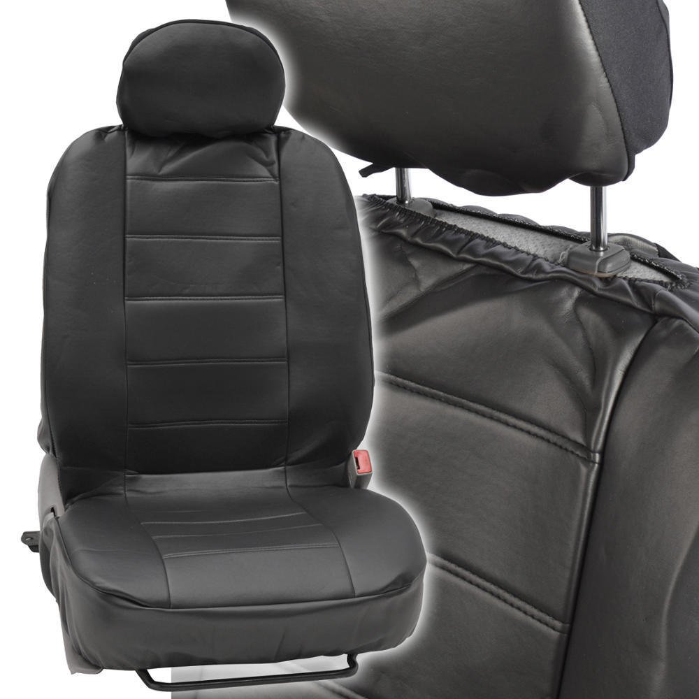ProSyn Black Leather Auto Seat Covers for Nissan Altima Full Set Car Cover