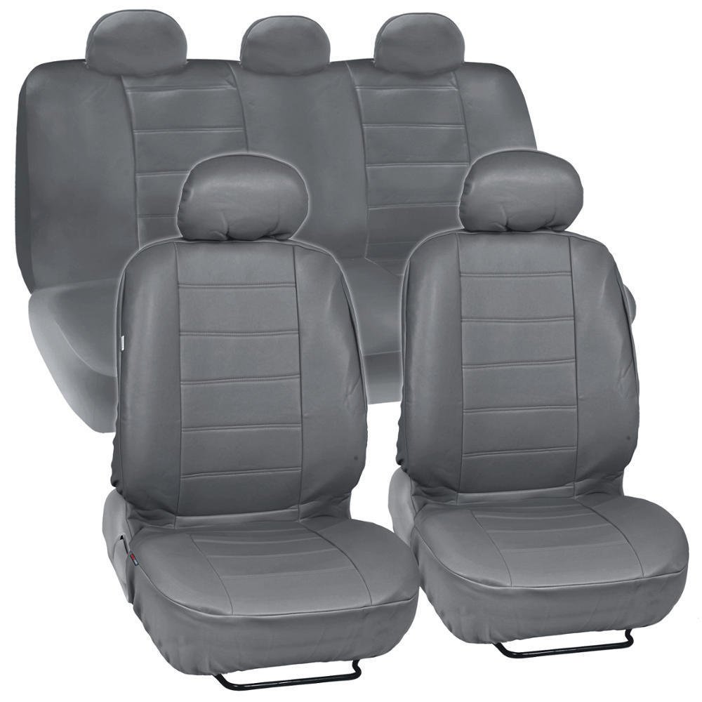 ProSyn Gray Leather Auto Seat Cover for Chevrolet Malibu Full Set Car Cover