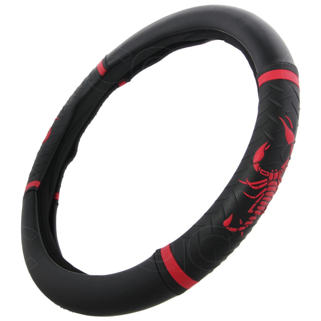 Original Fire Scorpion Design Steering Wheel Cover 14.5" to 15.5"