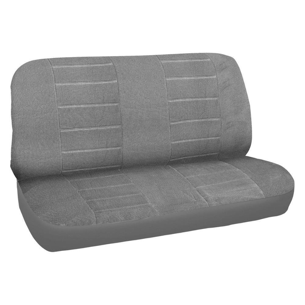 Car Seat Covers & Ribbed Floor Mats Classic Gray Velourette With
