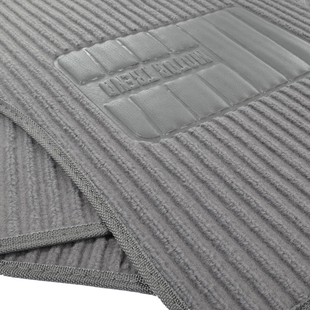 Car Seat Covers & Ribbed Floor Mats Classic Gray Velourette With
