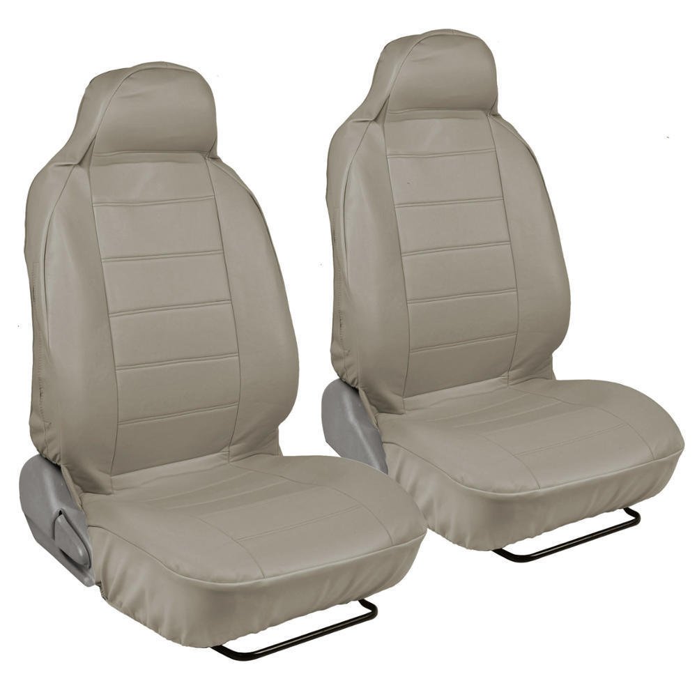 taupe-beige-simulated-leather-car-seat-covers-with-front-rear-rubber