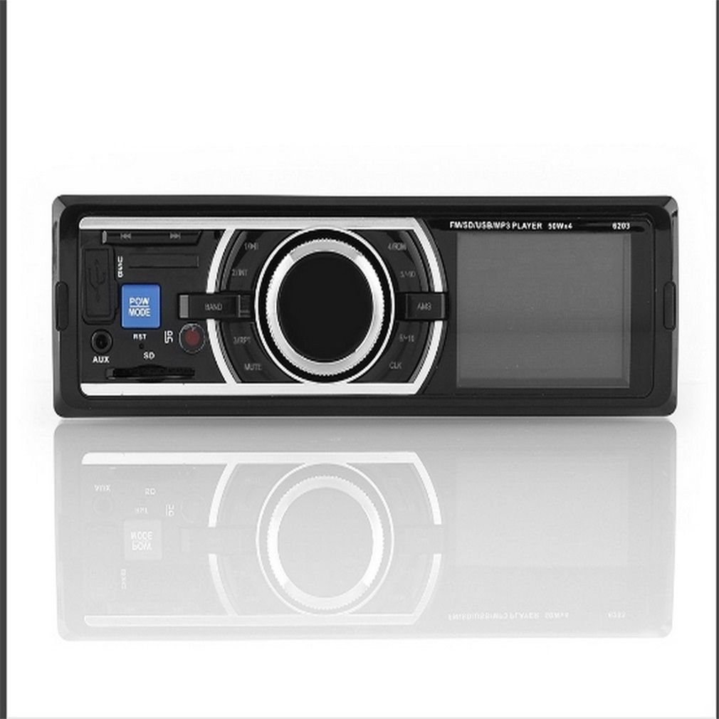 Car Stereo Audio 1 DIN In Dash FM Aux Input Receiver SD USB MP3 Radio Y