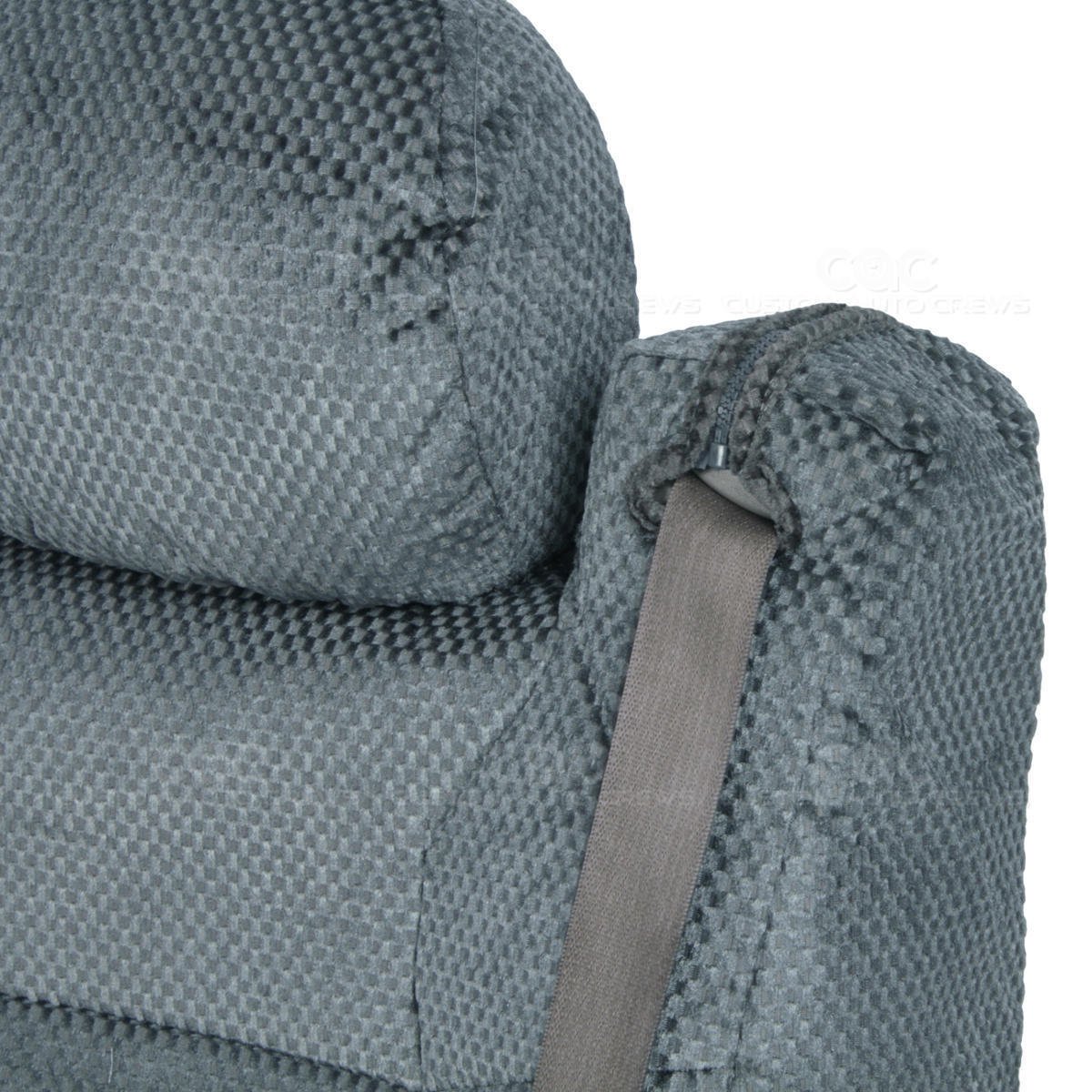 Front Integrated Seat Belts Scottsdale Charcoal Truck Seat Covers