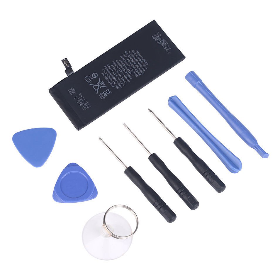 10pcs set 1810MAH Mobile Phone Replacement Battery For Iphone 6 Tool Set OY