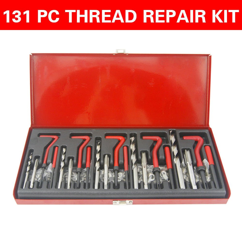 131pc Helicoil Thread Rethread Repair Kit Set M5 M6 M8 M10 Free