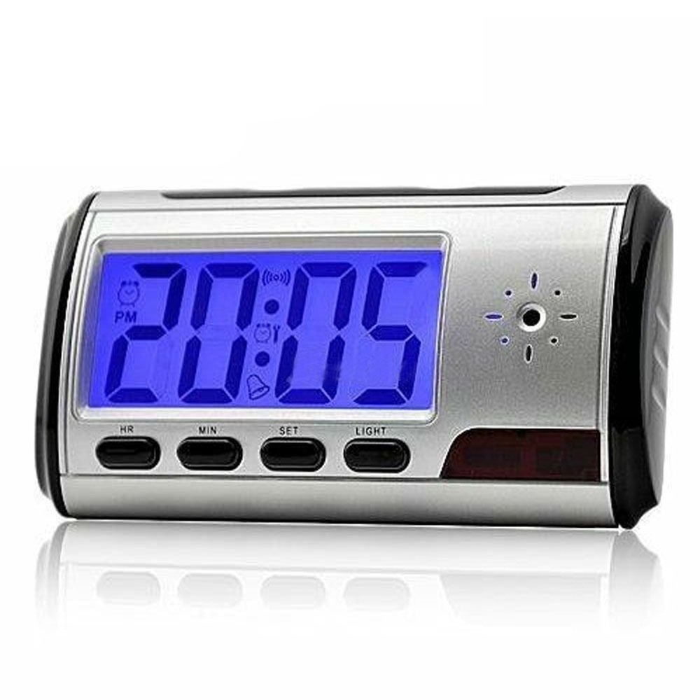 radio clock camera with recording dvr