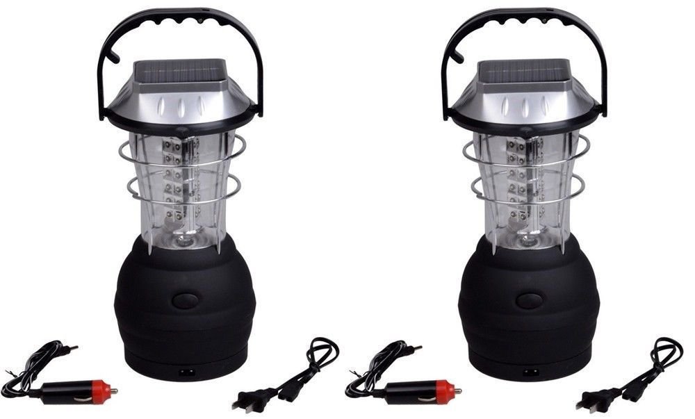 3Modes Hand Crank Dynamo Solar 36LED Bright Lantern Outdoor Camping