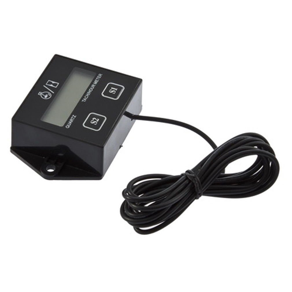 3XWaterproof Hour Meter Tachometer 2 & 4 Stroke Small Engine Spark For