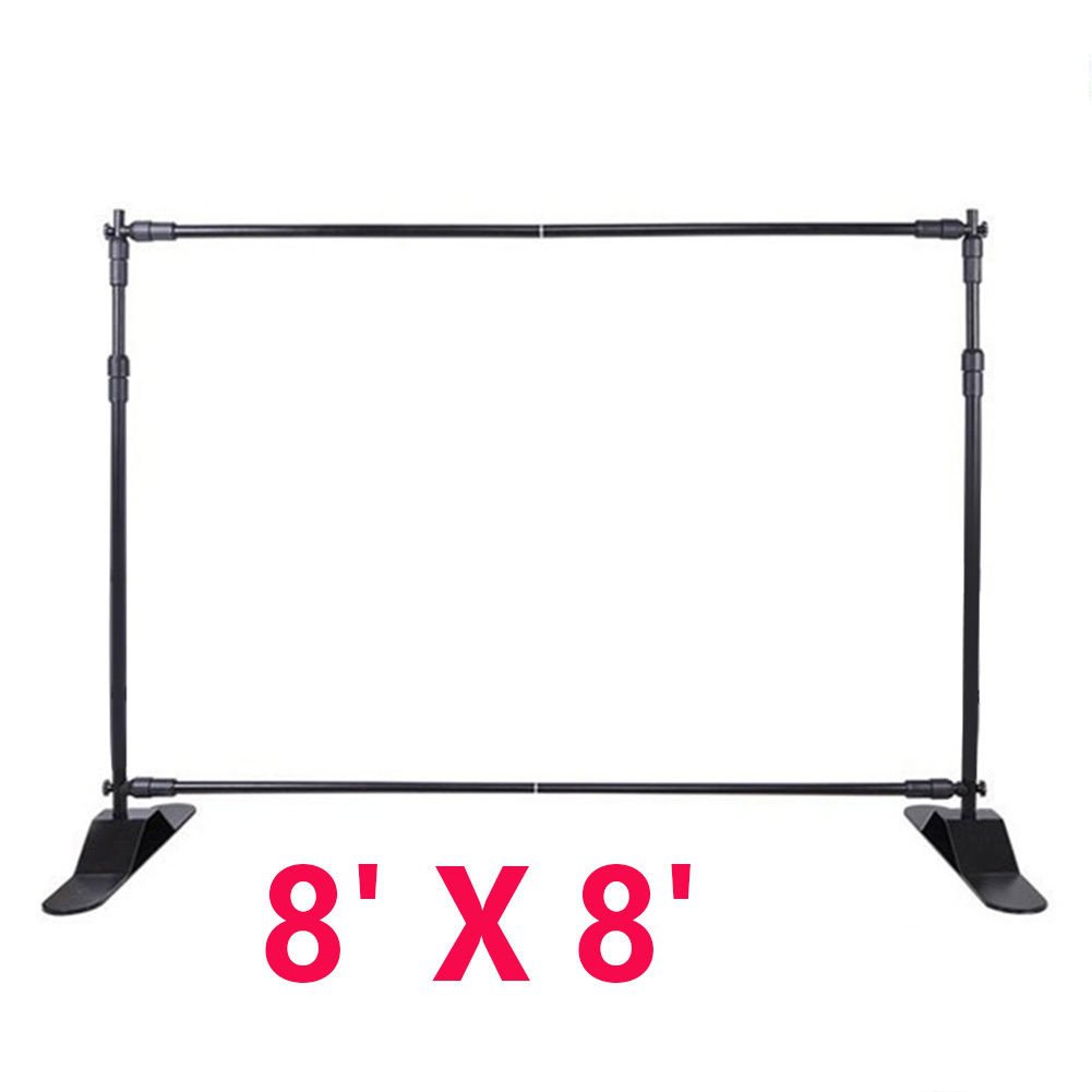 New 8 x8 Step and Repeat Banner Stand Adjustable TelescopicTrade Show ...