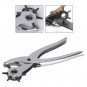 3pc Leather Belt Hole Punch Eyelet Plier Snap Button Grommet Setter Tool Kit