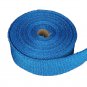 Blue Exhaust Header Fiberglass Heat Wrap Ties Kit Durable Fiberglass 16 ft
