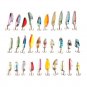 Lot 30 PCS Fishing Lures Crankbaits Hooks Minnow Baits Tackle New