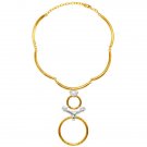 Matte Gold Tribal Chocker Necklace, Karine Sultan