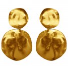 Earrings LOLA, Hammered Double Medal, Karine Sultan