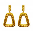 Earrings SIMONE, Chunky Textured Cut-Out Trapezoid Drop Earrings, Karine Sultan