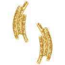 The Abella Gold Polished Abstract Earrings