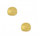 The Bibi Small Textured Medallion Stud Earrings