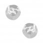 The Eva Large Hammered Shell Disc Clip-On Earrings