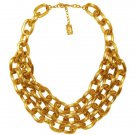 The Lana Chunky Chain Link Collared Bib Necklace