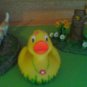 Flower hand painted Rubber Duck
