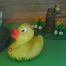 Flower hand painted Rubber Duck
