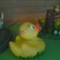 Flower hand painted Rubber Duck