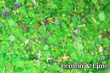 'lemon & lime' glitter mix