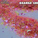 'orange sherbet' glitter mix