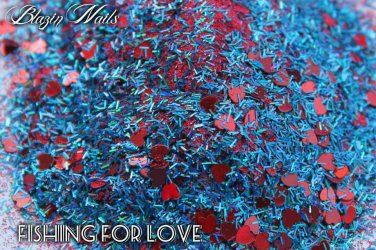 'fishing for love' glitter mix