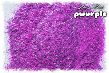 'pwurple' glitter mix
