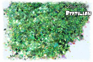 'reptilian' glitter mix