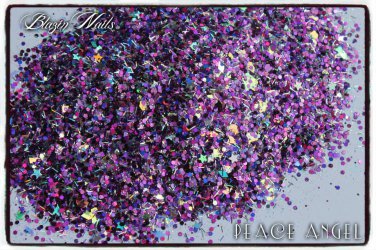 'peace angel' glitter mix