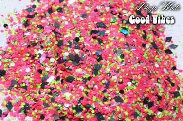 'good vibes' glitter mix