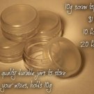 10g screw top jars x10