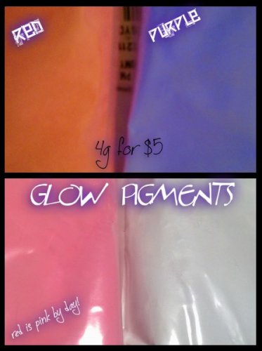 4g glow in the dark pigment PURPLE