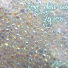 2g glass bubbles iridescent embelishment