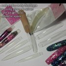 SET OF LONG SQUARE TIPS - FOR DISPLAY ART