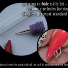 efile bit for piercing nail
