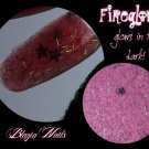 'fireglow' glitter acrylic mix glow