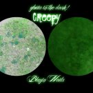 'creepy' glitter acrylic mix glow